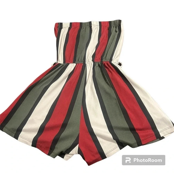 Women’s Red and Green Romper - Picture 2 of 2